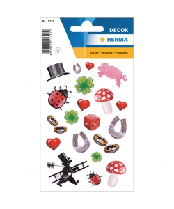 Sticker Decor Happy Symbols Glittery
