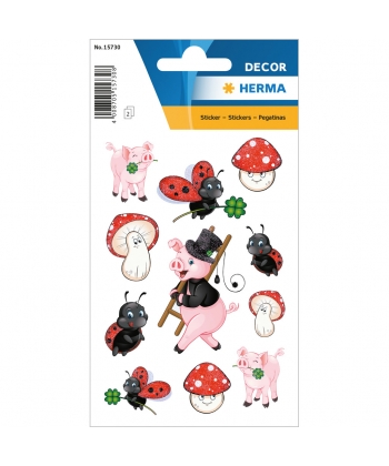 Sticker Decor Happy Brighter Glittery