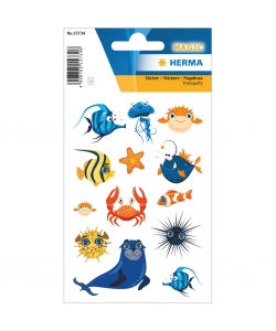 Sticker Magic Cheeky Sea Creatures Transpuffy