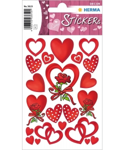 Sticker Decor Hearts And Roses