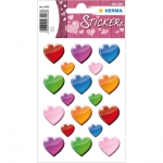 Sticker Decor Coloured Hearts