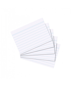 Index Card A7 100/Pack Ruled White