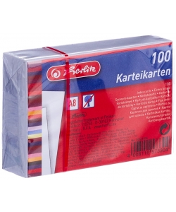 Index Card A8 100/Pack Ruled White