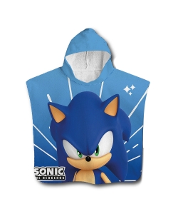 Beach Towel Sonic The Hedgehog Speed Microfiber Poncho