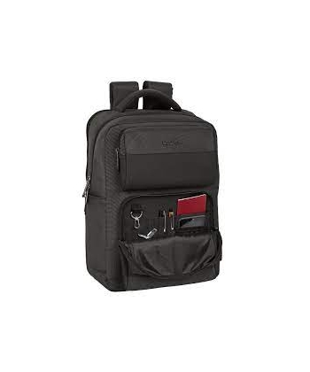 Laptop Bag Business 15.6 Inch Backpack With Usb And 2 Front Pockets Black