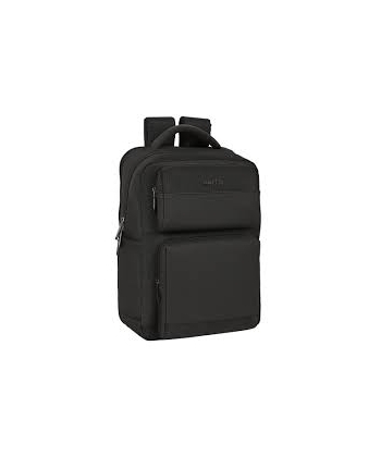 Laptop Bag Business 15.6 Inch Backpack With Usb And 2 Front Pockets Black