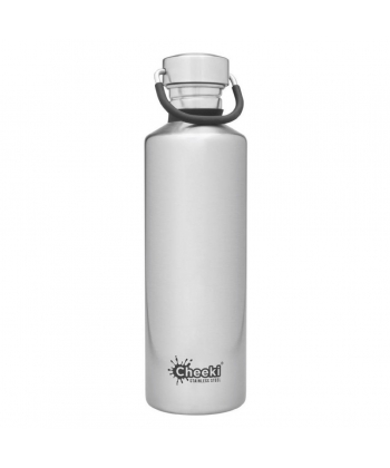 Water Bottle Cheeki Stainless Steel Bpa Free 750Ml Silver Cb
