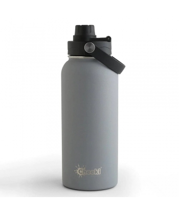 Water Bottle Cheeki Insulated Adventure Bpa Free 1L Slate Ab