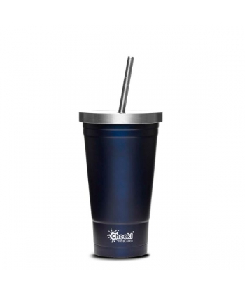 Tumbler Cheeki Stainless Steel Insulated 500Ml W/Straw Ocean
