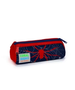 Pencil Case Kids Spider Triangular 3 compatiments