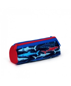 Pencil Case Kids Fish Triangular 3 compatiments