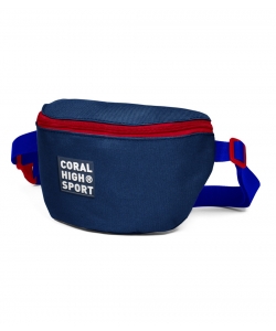 Waist Bag Sport D.Blue/Red