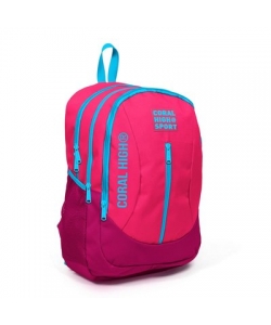 Backpack Sport With Usb And Aux Socket Large Pink/Blue