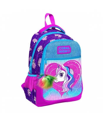 Backpack Kids Unicorn Heart With Usd And Aux Socket