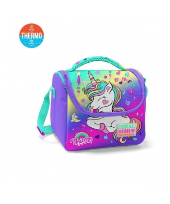 Lunch Bag Coral High Kids Unicorn Be Happy Thermo 11729