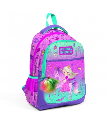 Backpack Coral High Kids Unicorn Diamond Large 2 Comp. 23481
