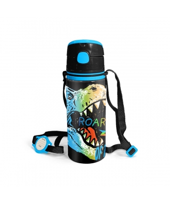 Water Bottle Coral High Stainless Steel 600Ml T-Rex 11944