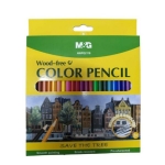 Colored Pencil M&G 24/Pack Wood Free Awpq2119