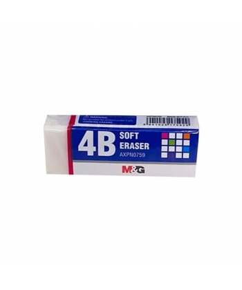 Eraser M&G 65X24X11Mm Soft White Axpn0759