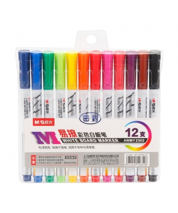 Marker Dry-Erase M&G 12/Pack Awmy2302