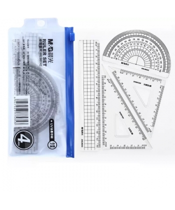 Geometric Set M&G Ps Plastic 4/Pack Arl96042