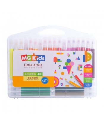 Marker M&G Soft Brush Washable Traingular 48/Pack Zcpn0387