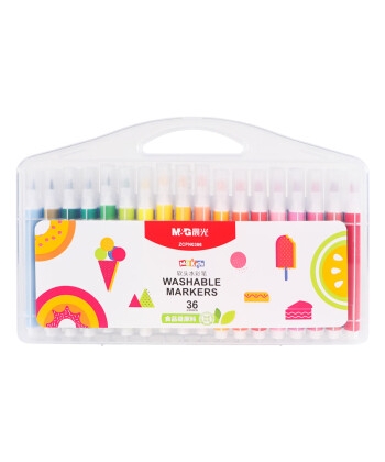 Marker M&G Soft Brush Washable Traingular 36/Pack Zcpn0386