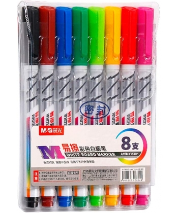 Marker Dry-Erase M&G 8/Pack Awmy2301