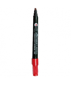 Marker Permanent Faber-Castell Chisel Tip Red 158621