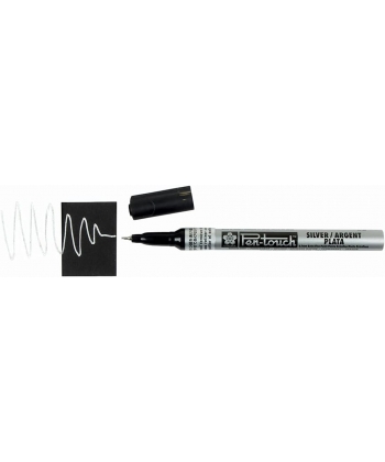 Permanent Marker Sakura Pen-Touch 0.7 Extra Fine Silver 41101 53