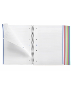Notebook Mr Basic A4 Ruled 6Sub 150Sh Pp Spiral Red 2831