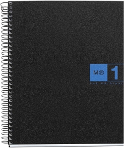 Notebook Mr A5 Squared 1Sub 80Sh Pp Spiral Blue 2651
