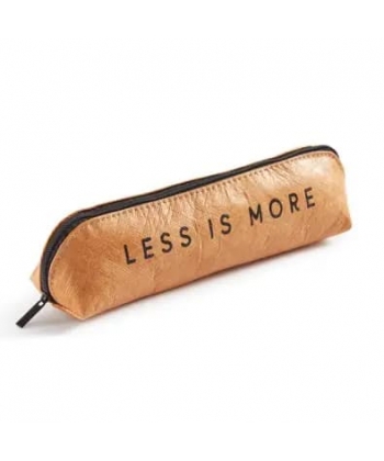 Pencil Case Mr Less Is More Oval Brown 16380