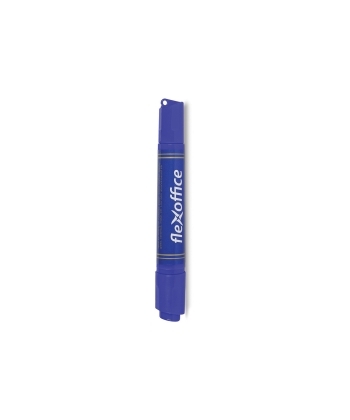 Marker Permanent Flexoffice Chisel Double Black Fo-Pm04