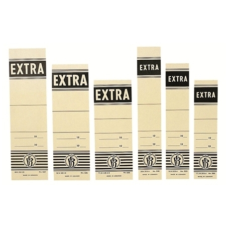 Spine Label Bassile Freres Extra 595-A Self-Adhesive