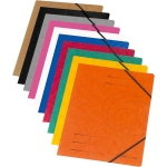 Folder W/3 Flaps And Elastic Herlitz Colorspan A4
