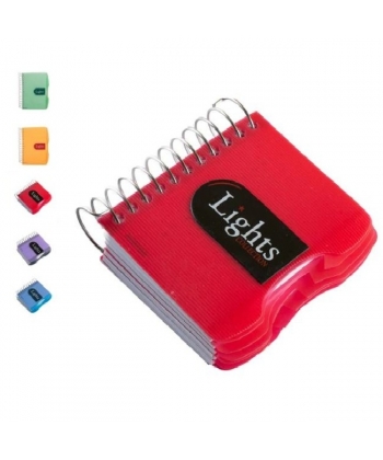 Notebook Mintra A7 Ruled 192Sh 70G 6Sub Spiral Lights 92118