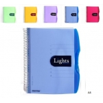 Notebook Mintra A4 Seyes 192Sh 70G 6Sub Spiral Lights 92171