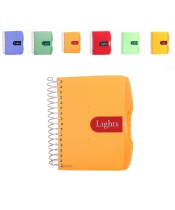 Notebook Mintra A5 Seyes 192Sh 70G 6Sub Spiral Lights 92174