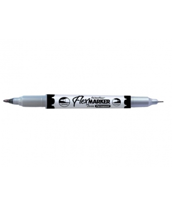 Marker Permanent Flexoffice Ceedee Cd Twin Black Fo-Pm07