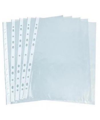 Folder Punched Comix Pp A4 40Micron 100/Bag Super Clear A6786