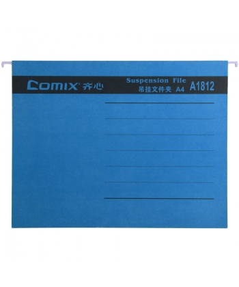 Suspension File Comix Cardboard A4 50Mm Blue A1812