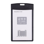 Name Badge Comix Horizontal 102X80Mm Pp Black A7963
