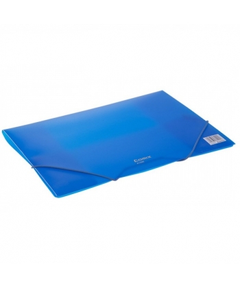 Folder W/3 Flaps And Elastic Comix Pp A4 Action Base Blue A1295