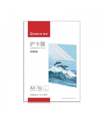 Laminating Pouch Comix A3 100 Micron 100/Pack Transparent M3100