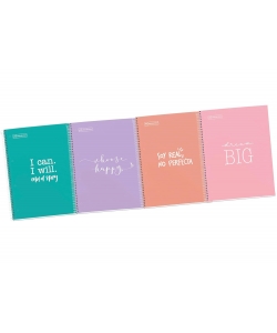 Notebook Mr Messages A5 Ruled 1Sub 100Sh 90G Pp Spiral Skybl