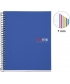 Notebook Mr Basic A5 Ruled 6Sub 150Sh Pp Spiral Black 2833