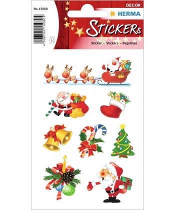CHRISTMAS Y22 STICKER HERMA DECOR CHRISTMAS SANTA CLAUS 15080