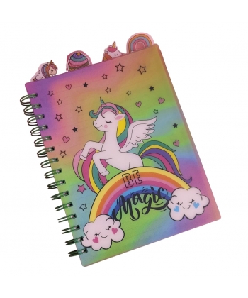 Unicorn Notebook For Girls With Colorful Printed Unicorn PP006