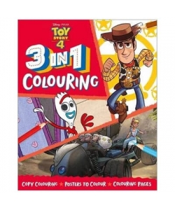 3 In 1 Colouring Disney Pixar Toy Story 4